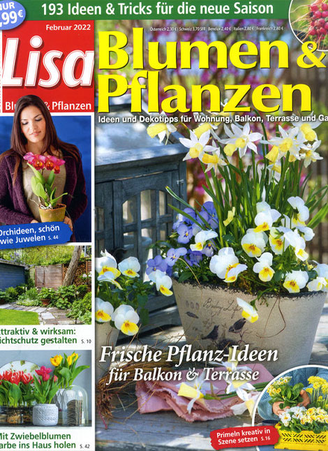 Lisa Blumen & Pflanzen, Magazin Cover, Abo