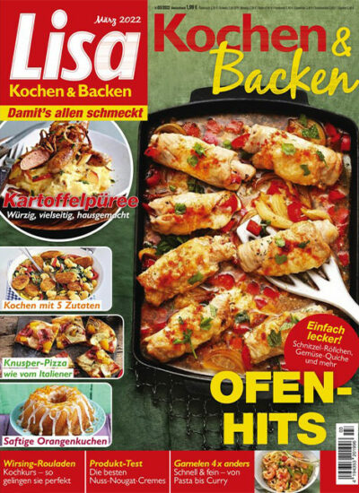 Lisa kochen+backen, Abo, Cover Magazin